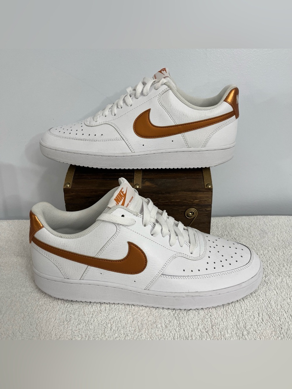 Nike Court Vision Low 'Gold' Womens Size 12 Men’s Size 10.5 CD5434-107 Casual